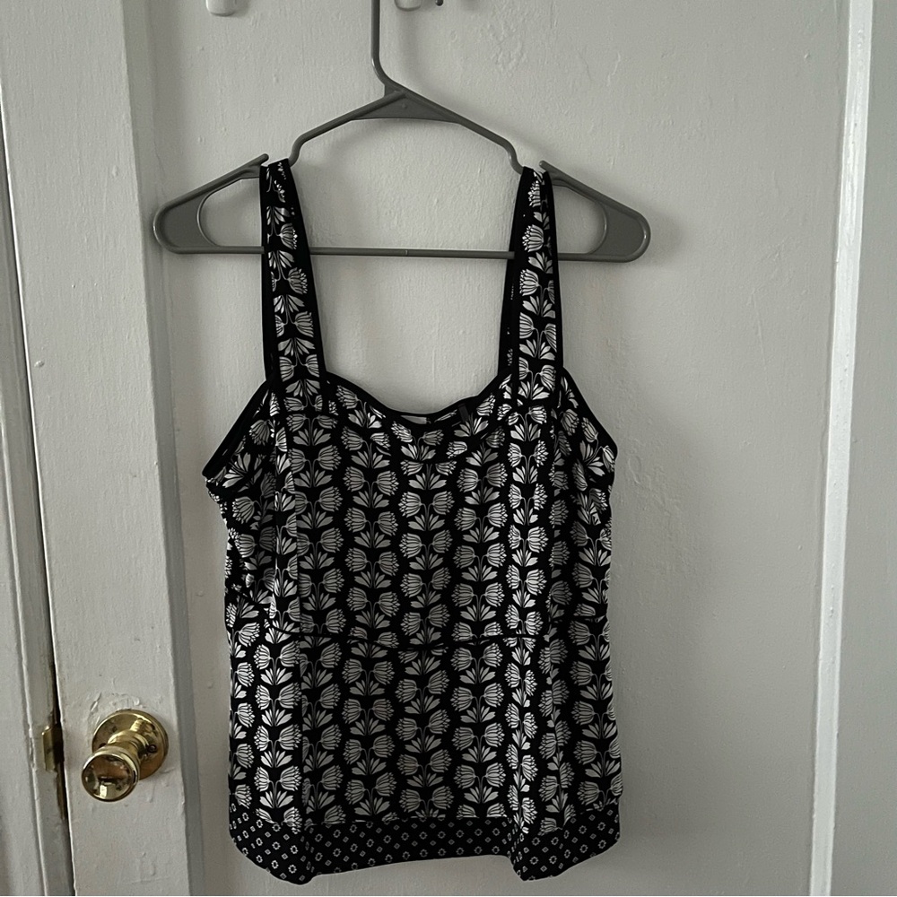 Ecru Patterned 100% Washable Silk Tank Top S